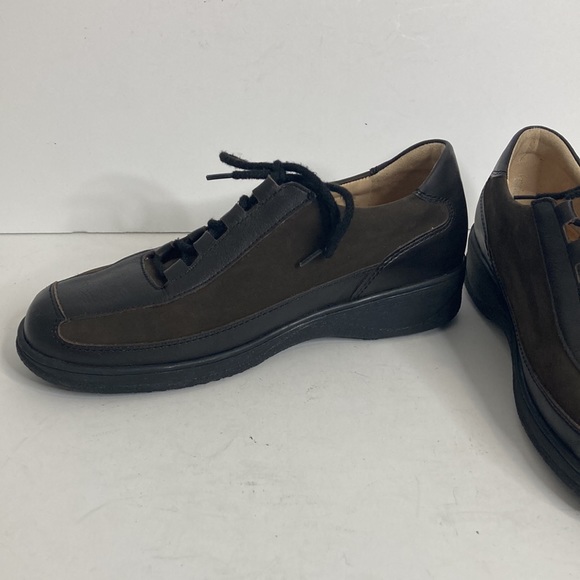 Finn Comfort Shoes Womens UK 4.5 US 7 Brown Black Lace Up Oxford Retro Comfy - Picture 5 of 16